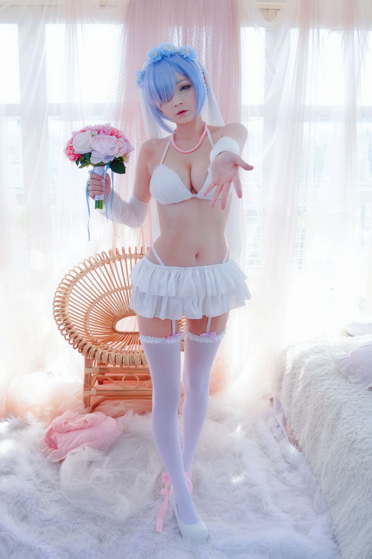 【Exhentai Cosplay】Hidori Rose and Azami - Rem and Ram（64P）